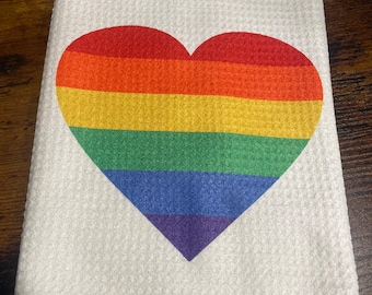 Tea Towels | PRIDE | Rainbow Heart