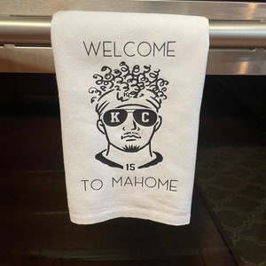Flour Sack Towels | Tea Towels | Welcome To Mahome | Kansas City Chiefs | KC Chiefs