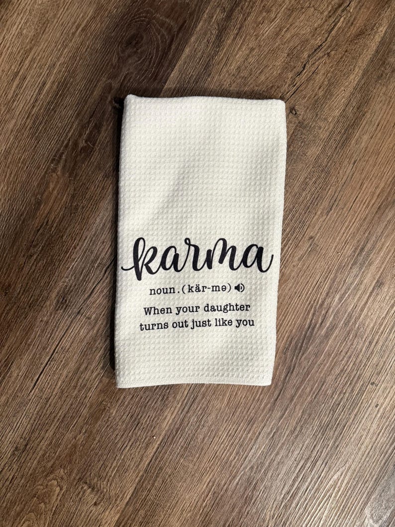 HookedbyKendra Karma Tea Towel - Thumbnail 2