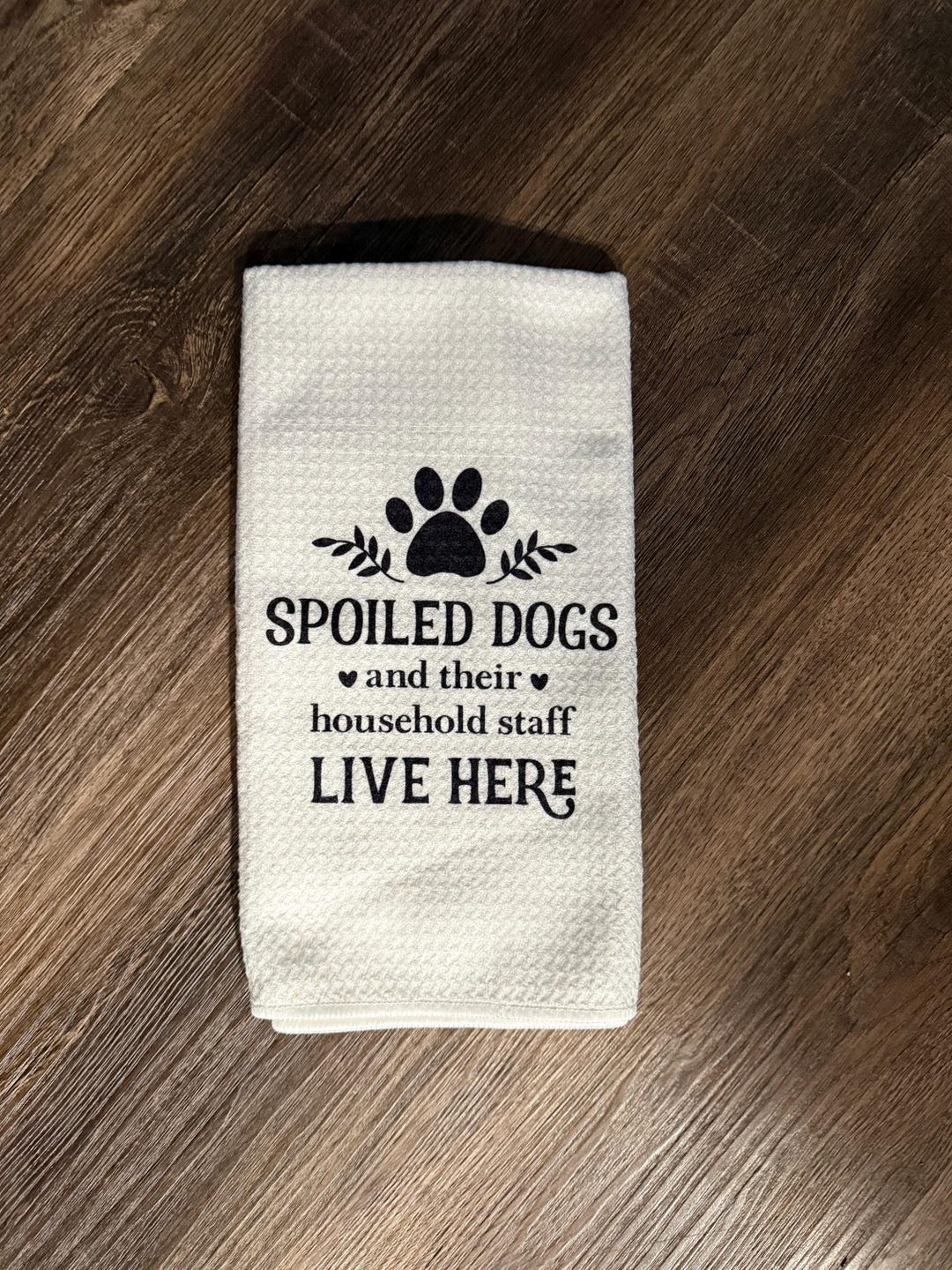 Home of spoiled rotten dog Towel & Potholder Set main image 1