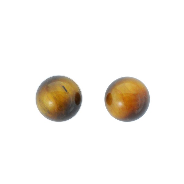 Tiger earrings, silver studs, ball studs, small earrings