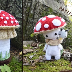 Crochet Mushroom Doll & Caterpillar Amigurumi Pattern (Digital Download)