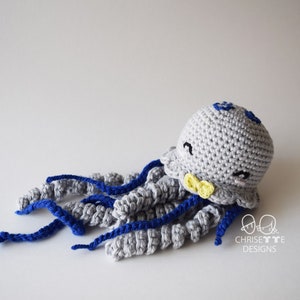 Crochet NICKY the NICU Jellyfish sensory doll, diy English PATTERN, amigurumi, preemie baby gift, crochet animal pattern image 6