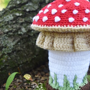 Crochet Mushroom doll, Stem and Caterpillar Bundle PATTERN, Prince KINOKO and KAT, interactive mushroom decor, amigurumi English Pattern image 2