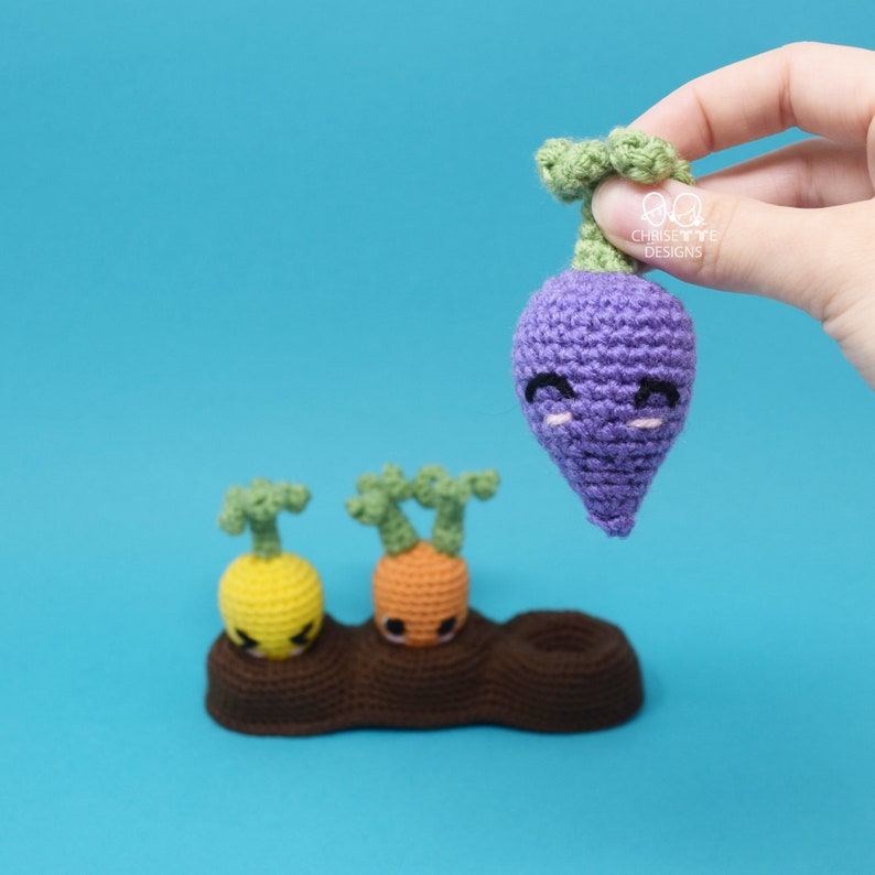 Crochet Carrots PATTERN, Easter crochet carrots, Bunny Buffet, amigurumi interactive sensory toy, diy English Pattern image 5