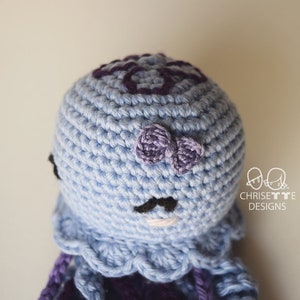 Crochet NICKY the NICU Jellyfish sensory doll, diy English PATTERN, amigurumi, preemie baby gift, crochet animal pattern image 4