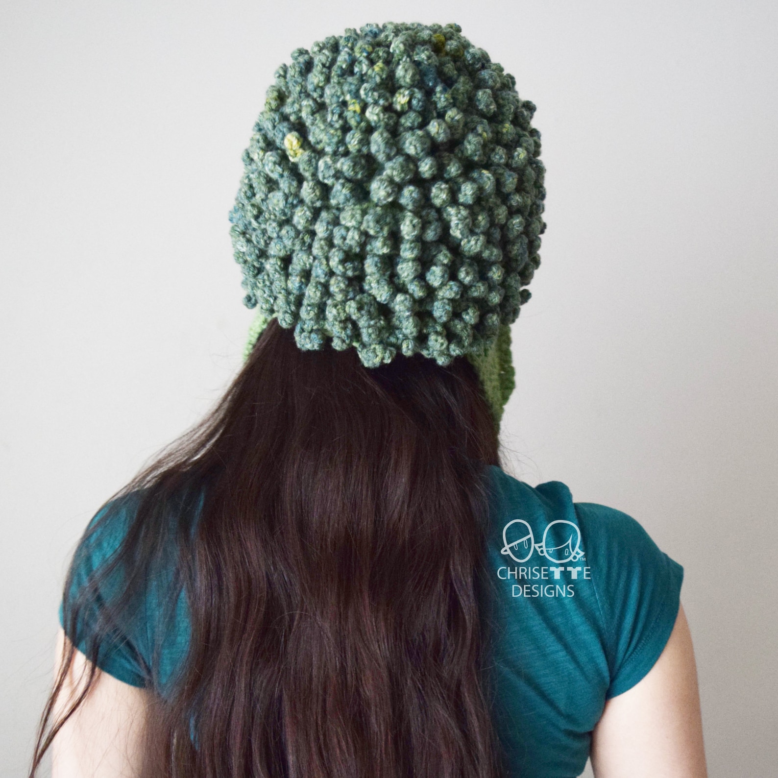 Broccoli crochet hat costume hat PATTERN Broccolina adult Etsy