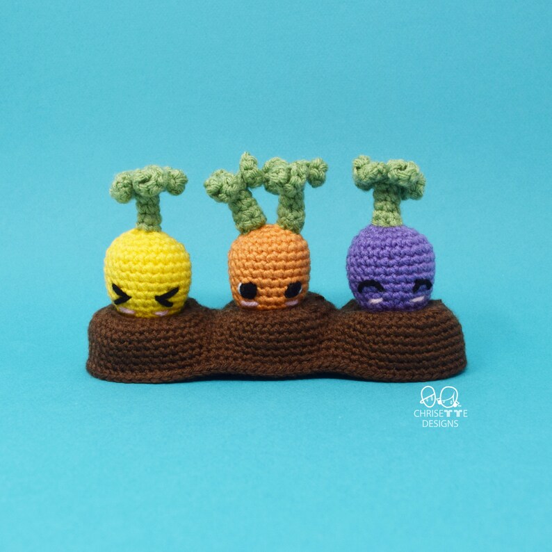 Crochet Carrots PATTERN, Easter crochet carrots, Bunny Buffet, amigurumi interactive sensory toy, diy English Pattern image 8