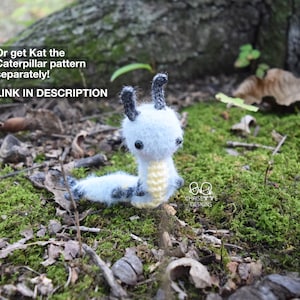 Crochet Mushroom doll, Stem and Caterpillar Bundle PATTERN, Prince KINOKO and KAT, interactive mushroom decor, amigurumi English Pattern image 8