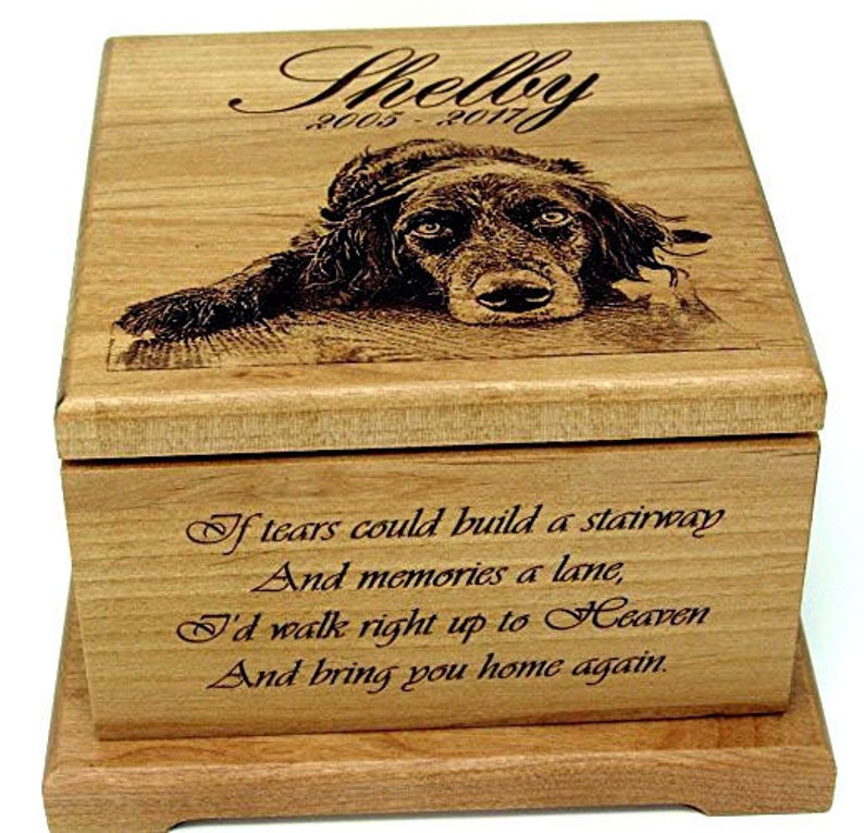 pet memorial box ashes