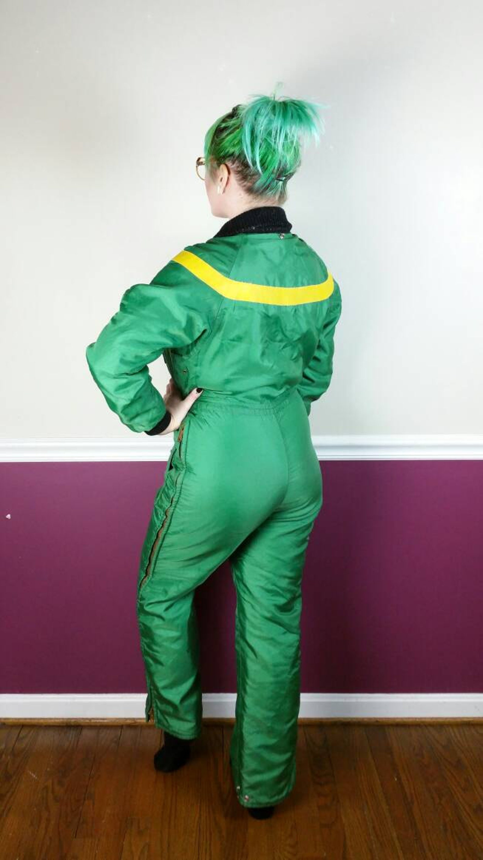 80s vintage John Deere snowmobile suit 1980s John Deere one Etsy