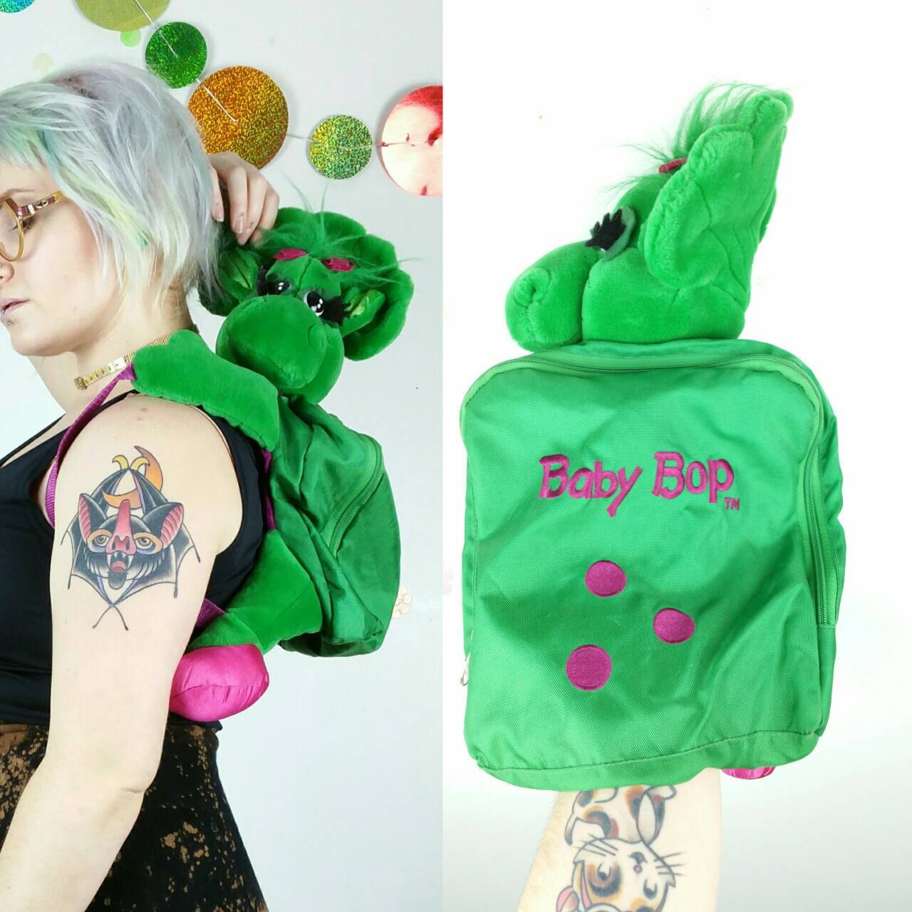 Vintage Barney Baby Bop Plush Backpack 90s Stuffed Animal Bag - Etsy
