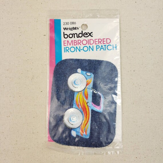 1970s Vintage Embroidered Iron On Patch, Deadstock