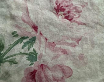 Ralph Lauren Therese Floral Full Queen duvet cover sateen Cotton cream pink romantic cottage pastel neutral luxury bedding READ