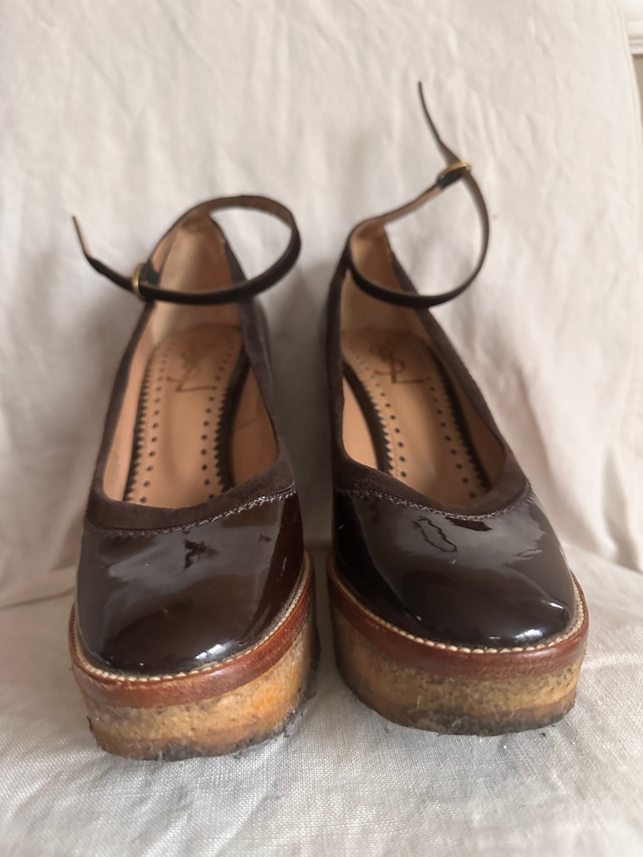 シューズ・サンダルその他 SAINT LAURENT Woman Wedge shoes Burnt 818168DWE00 6036 SAINT LAURENT Woman Wedge shoes Burnt 818168DWE00 6036