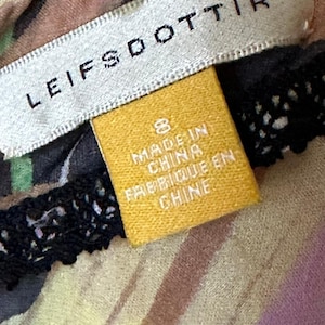 Anthropologie Leifsdottir 100% Silk Mini Dress butterfly bohemian sz 8 tie dye image 12