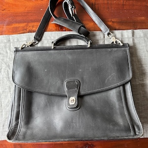 Vintage Coach Beekman 5266 Briefcase Men Black Career Suitcase
