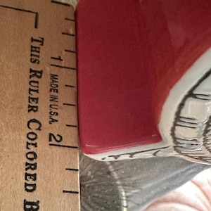 Anthropologie Tick Tock Clock MOLLY HATCH Red Ceramic, White Face image 13
