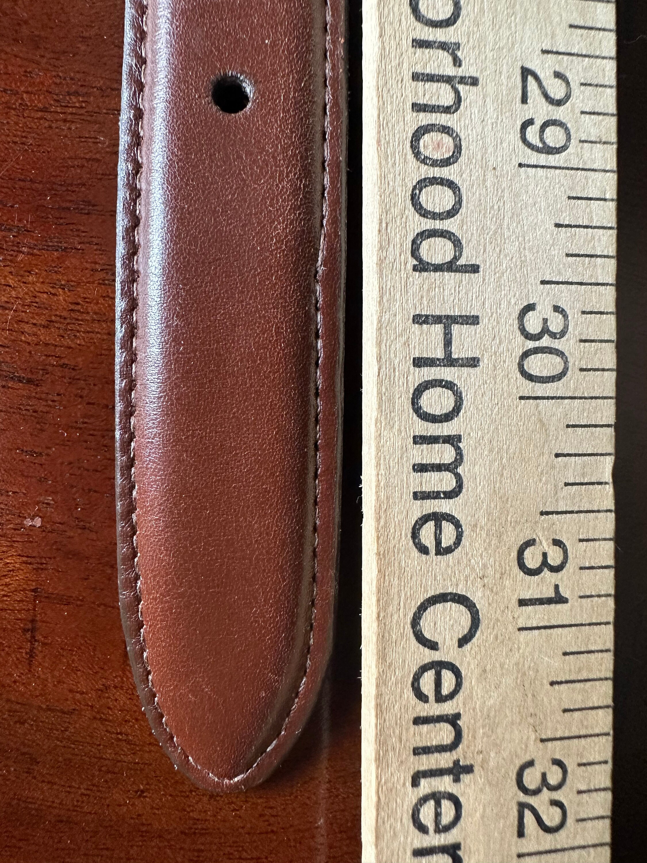 Vintage COACH Belt Womens Sz S Sienna Brown Calfskin Leather 
