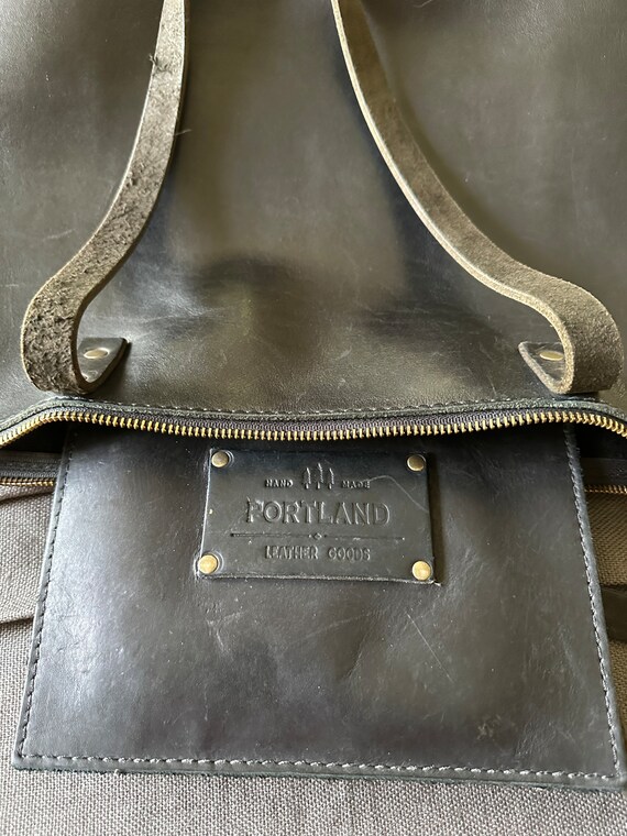 Portland handmade leather goods medium size tote blac… Gem