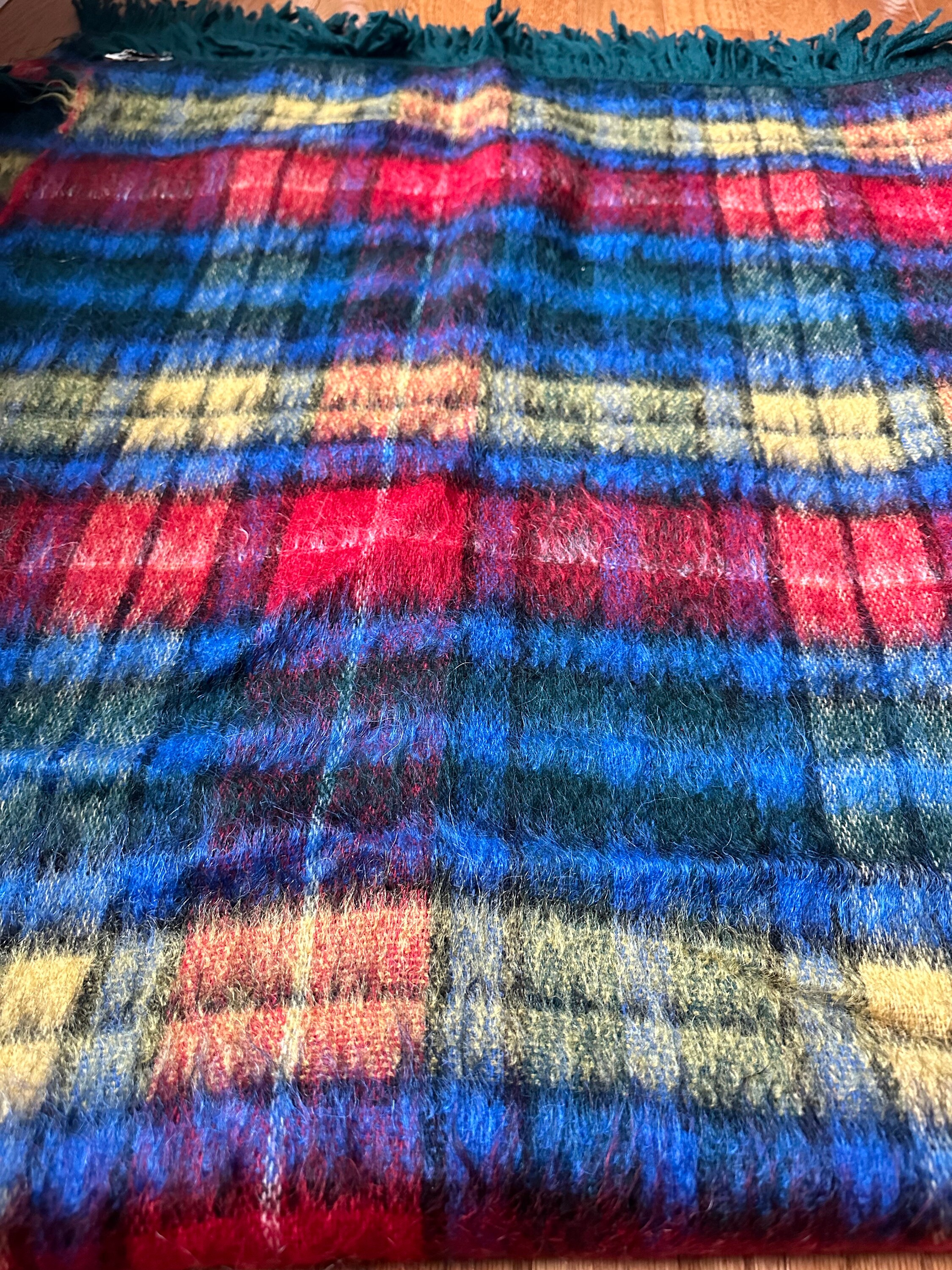 Vintage mohair blanket sale