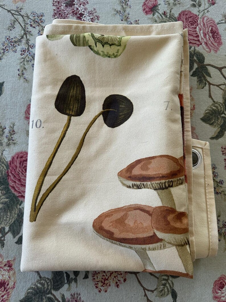 URBAN OUTFITTERS Canvas Tapestry Mushroom Illustrations wall hanging boho decor image 4