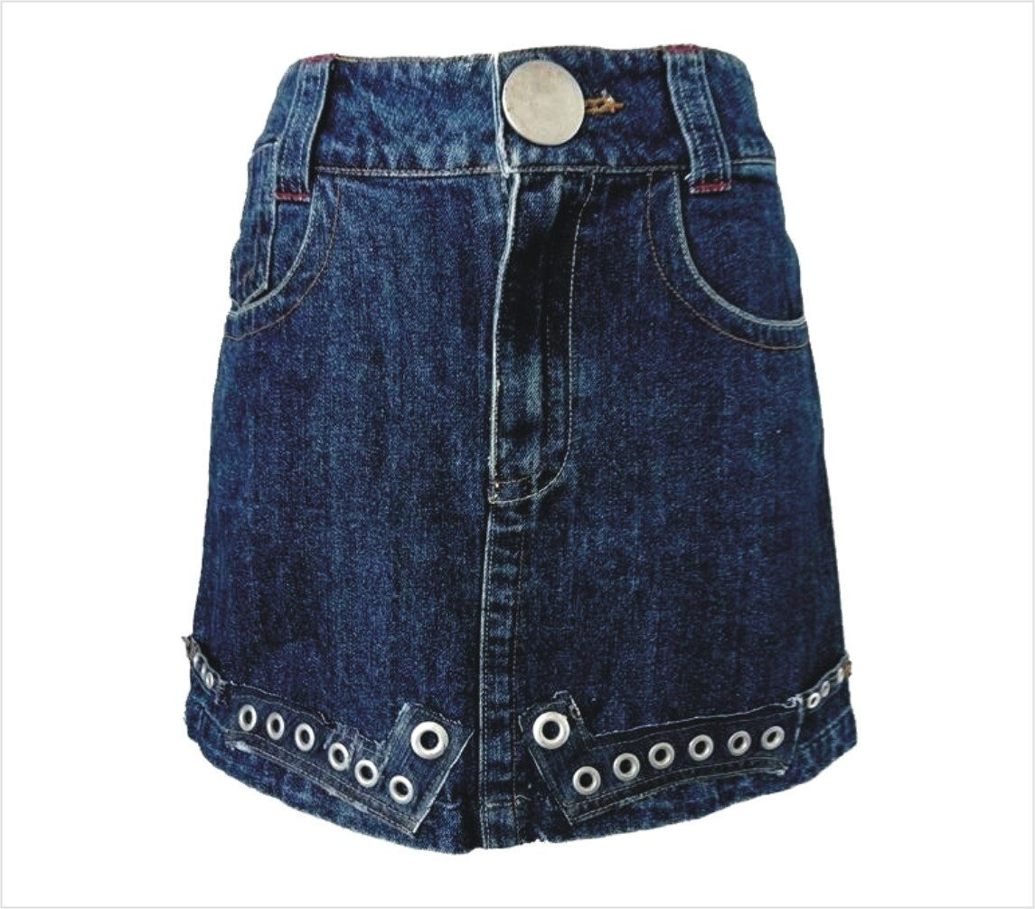 festival denim skirt