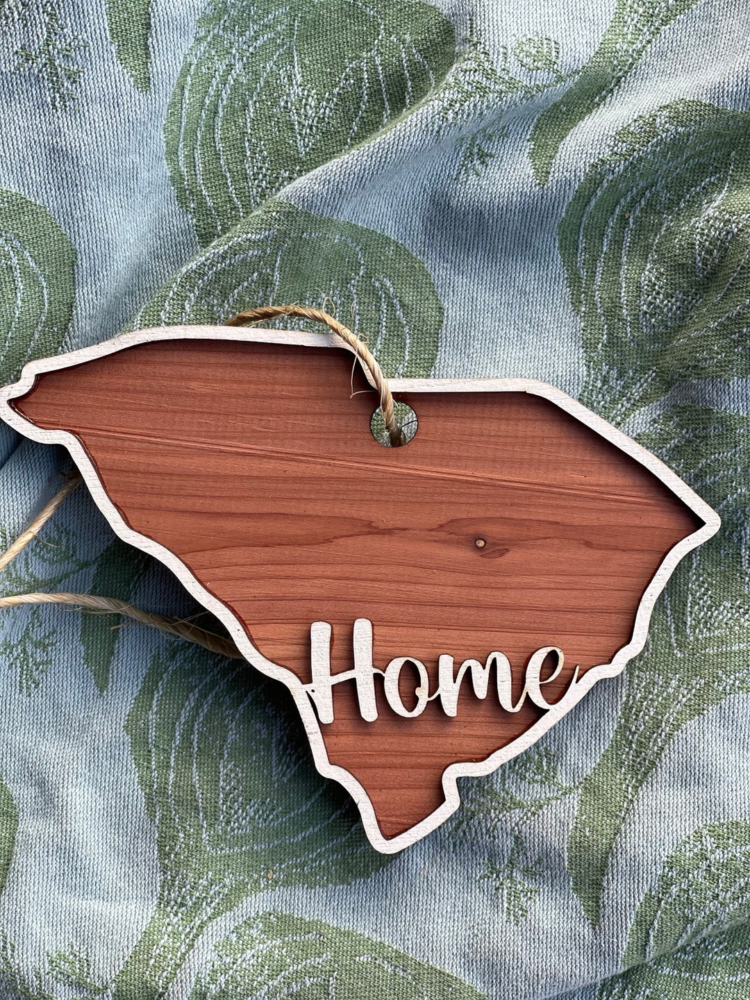 South Carolina Home Hanging Sign, Custom South Carolina Name Tag, South