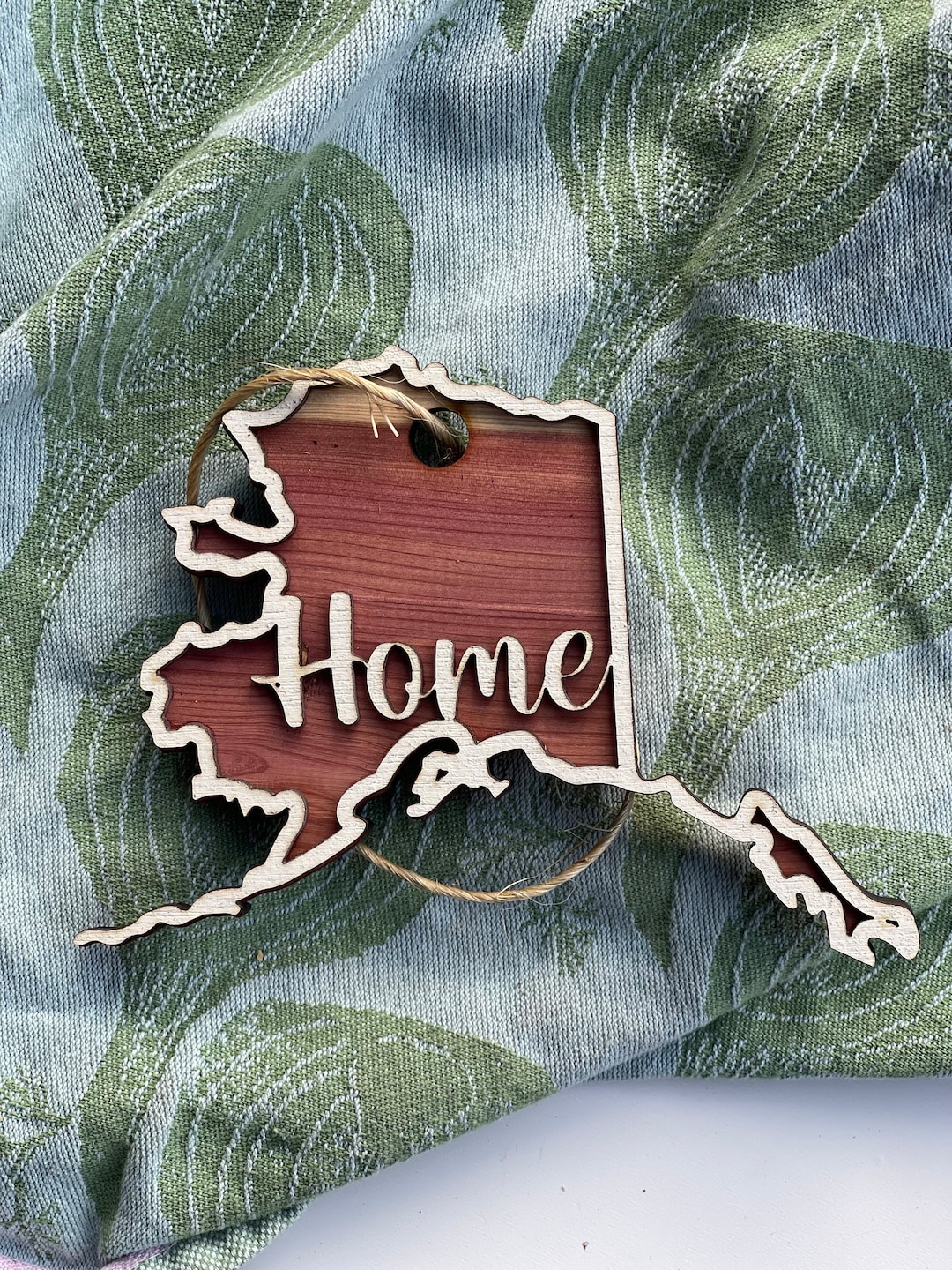 Alaska Home Hanging Sign, Custom Alaska Name Tag Alaska Name Plate