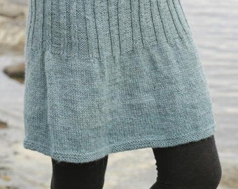 Handmade skirt, knitted wool skirt. Different colors available