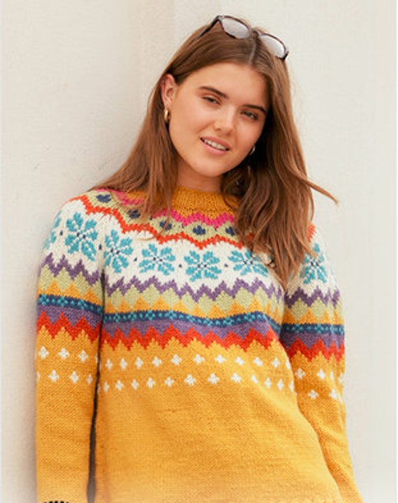 Pull jacquard Pull Pull norv gien en laine avec pull raglan avec