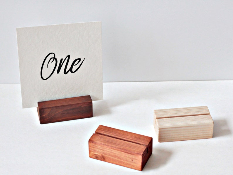 Wood Table Number Holder 8cm / Rustic Card Holder / Table Etsy Australia