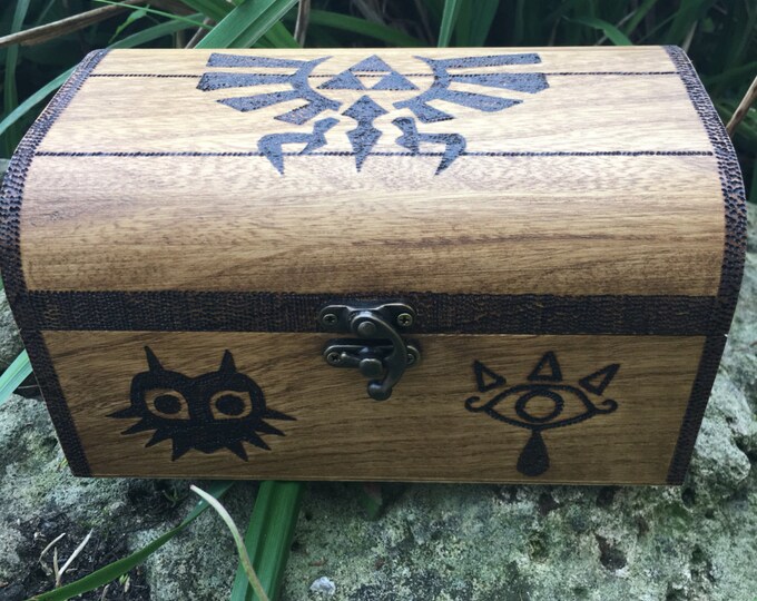 Legend of Zelda Inspired Wooden Chest Zelda Chest Treasure Etsy