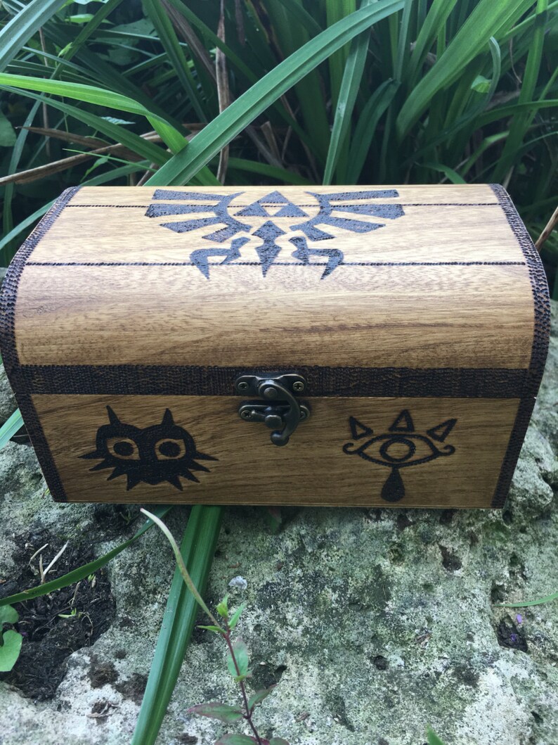 Legend of Zelda Inspired Wooden Chest Zelda Chest Treasure Etsy