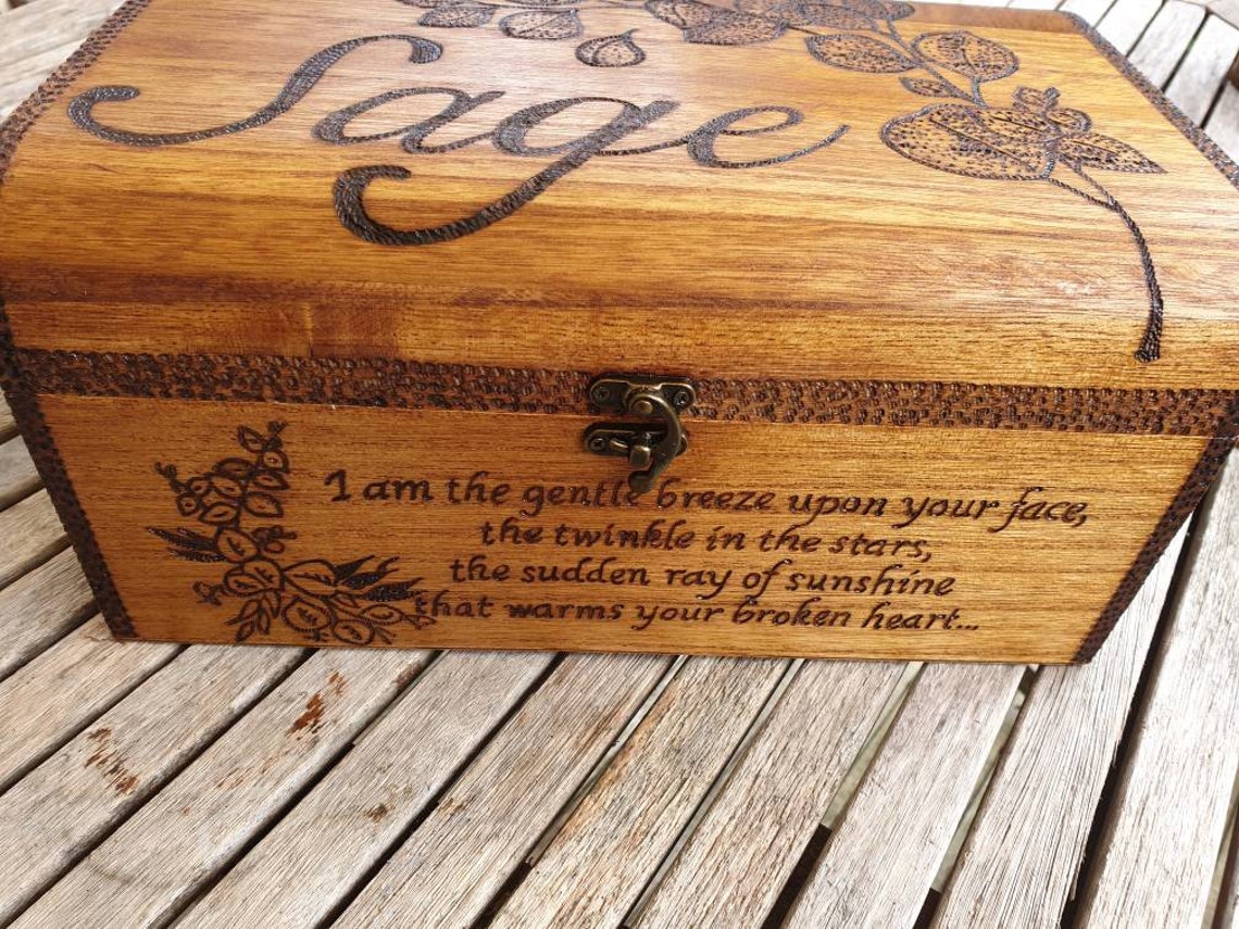 Bereavement Memory Box Keepsake Chest Personalised Gift Etsy UK