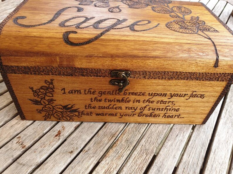 Bereavement Memory Box Keepsake Chest Personalised Gift Etsy UK
