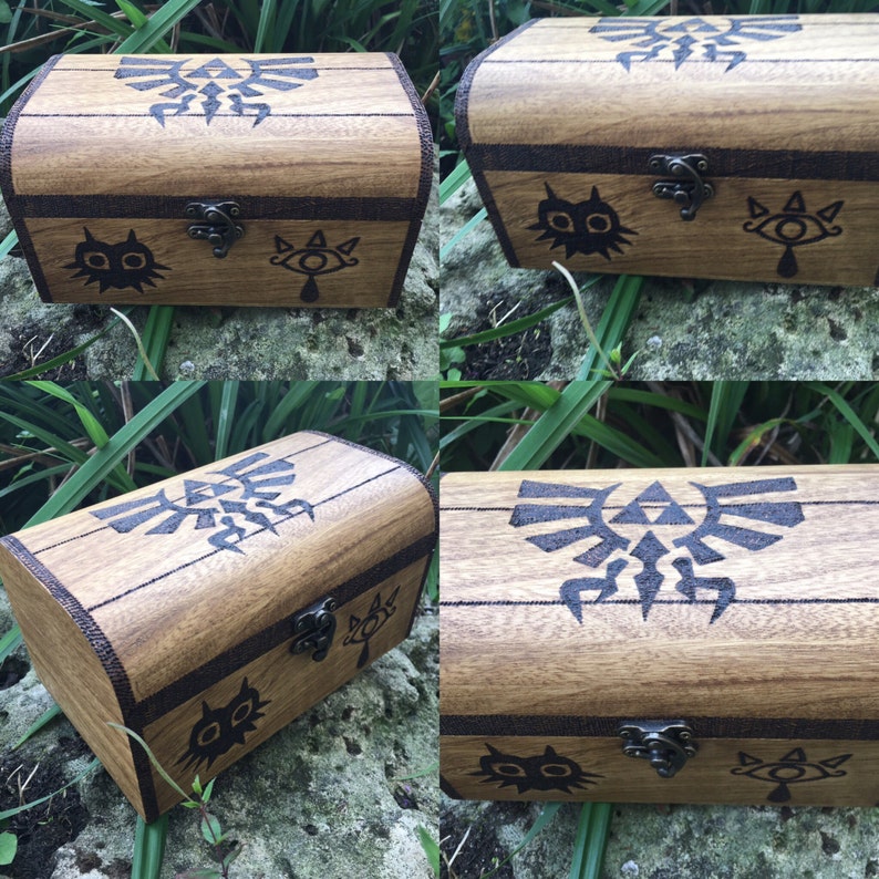 Legend of Zelda Inspired Wooden Chest Zelda Chest Treasure Etsy