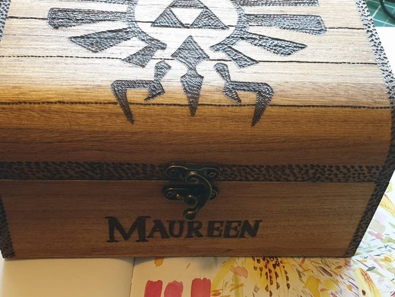 Legend of Zelda Inspired Chest With Drop Latch. Gift for Zelda Fan, Zelda  Gift, Can Be Personalised 