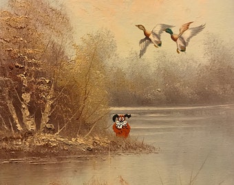 Better Luck Next Time - 8"x10" Print - Modified Thrift Store Art - Duck Hunt