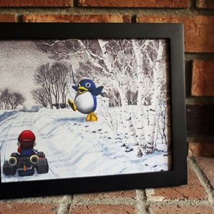 Sherbet Land - 8&quot;x10&quot; Print - Modified Thrift Store Art - Mario Kart