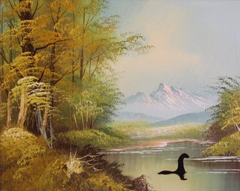 Nessie - 8"x10" Print - Modified Thrift Store Art