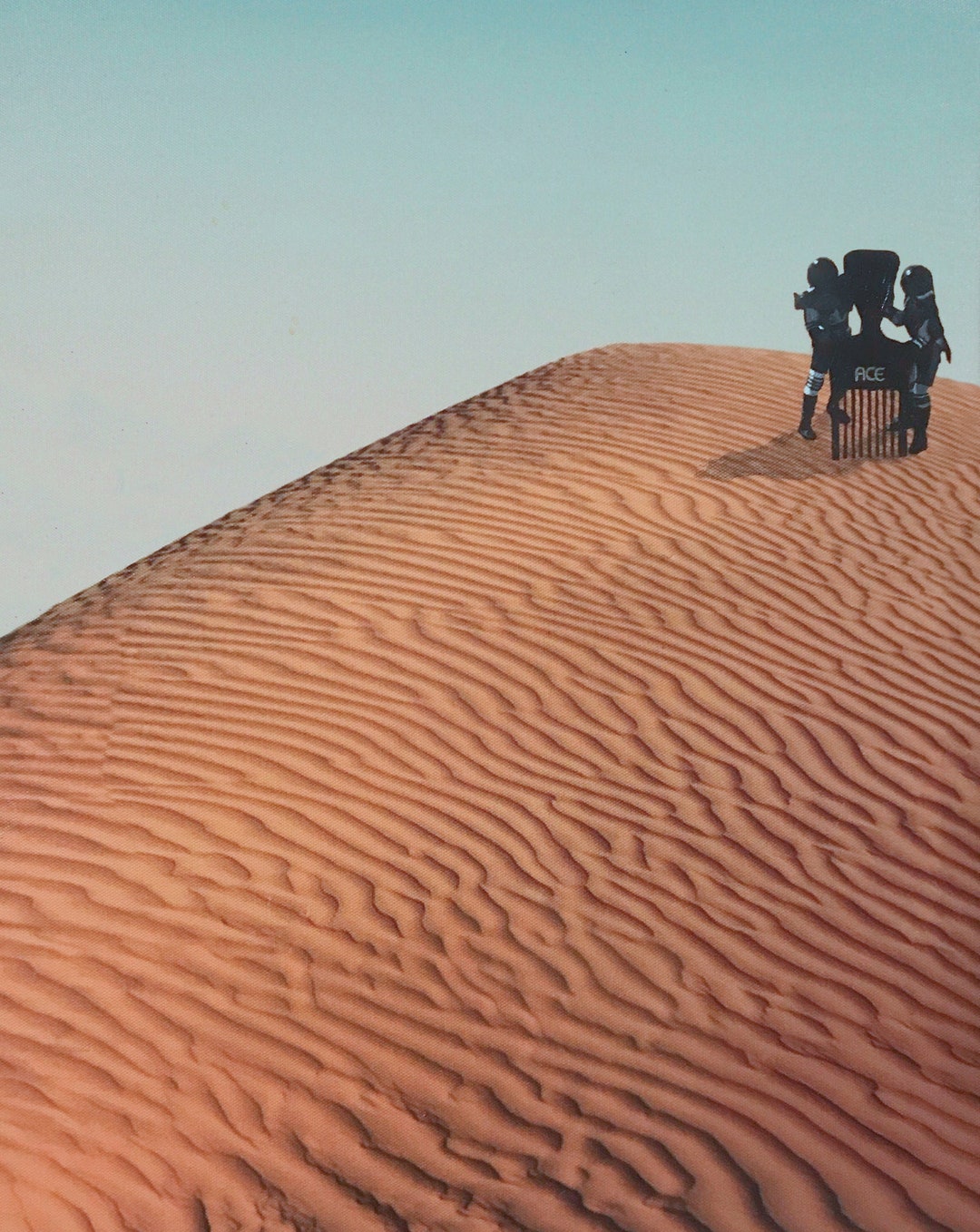 Combing the Desert - 8"x10" Print - Modified Thrift Store Art ...