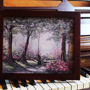 Über der Gartenmauer - 8 &quot;x 10&quot; Druck - Modifizierte Secondhand-Laden-Kunst