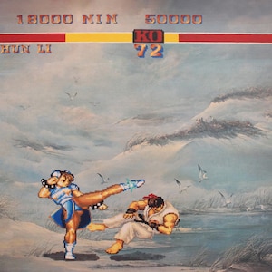 Down with the Thiccness - 8x10 Print - Modified Thrift Store Art - Street Fighter