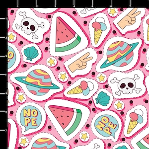 Funky Stickers PUL Waterproof-USA Made