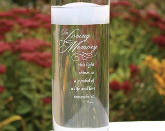 Personalized Memorial In Loving Memory Ceremony Glass Cylinder Vase