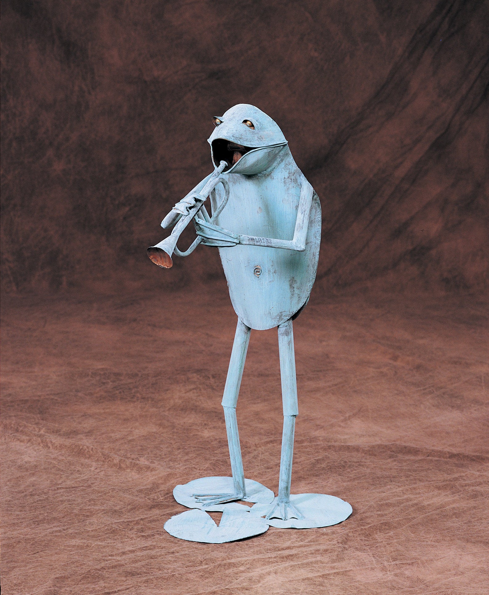 Frog Playing Trumpet Etsy