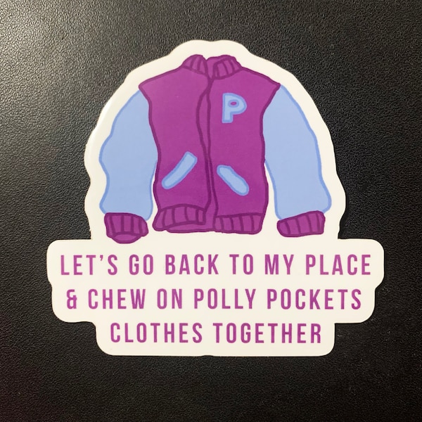 Polly Pockets Sticker | Funny Millennial TikTok Humor Vinyl Laptop Decal