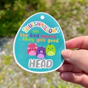 Squishmallows Sticker | Funny Adult Humor Stuffie Vinyl Decal