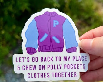 Polly Pockets Sticker | Funny Millennial TikTok Humor Vinyl Laptop Decal